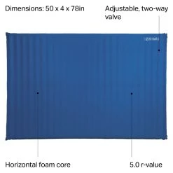 Best Pirce 🔥 Big Agnes Sleeping Pads Hinman Double Wide Sleeping Pad 💯 -Deals Sleeping Store BLU D3 10