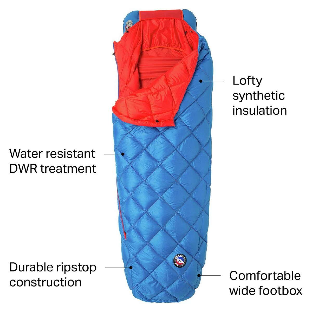 Cheap โ๏ธ Big Agnes Down Sleeping Bags Anvil Horn Sleeping Bag: 45F Down ๐ฅ 4 Cheap โ๏ธ Big Agnes Down Sleeping Bags Anvil Horn Sleeping Bag: 45F Down ๐ฅ - Image 2