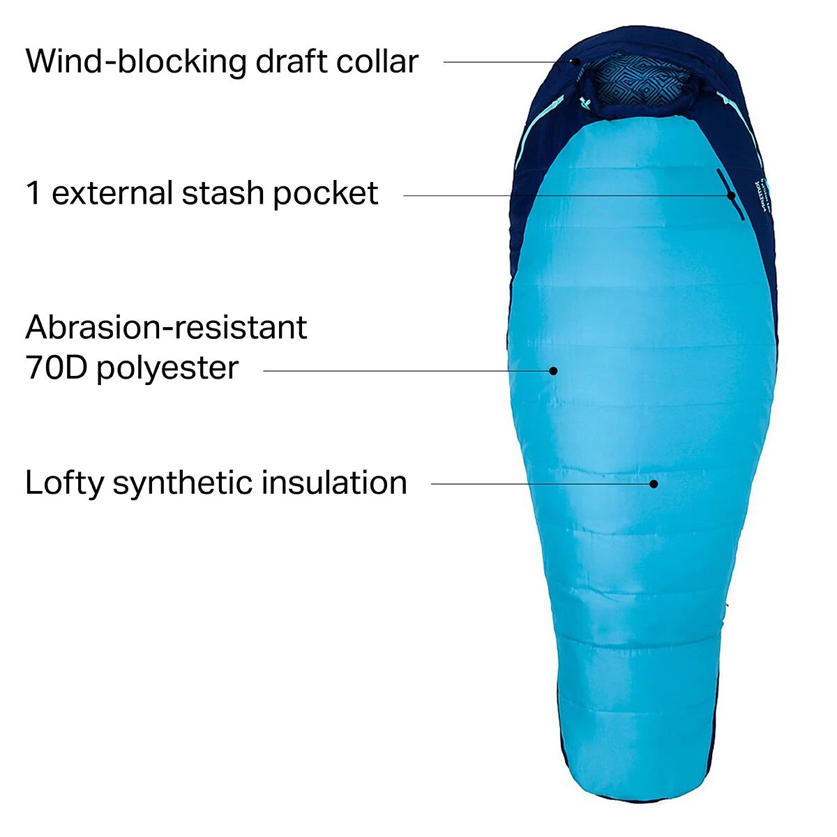 Cheapest ๐ Marmot Synthetic Sleeping Bags Trestles 15 Sleeping Bag: 15F Synthetic Women's ๐งจ 4 Cheapest ๐ Marmot Synthetic Sleeping Bags Trestles 15 Sleeping Bag: 15F Synthetic Women's ๐งจ - Image 2