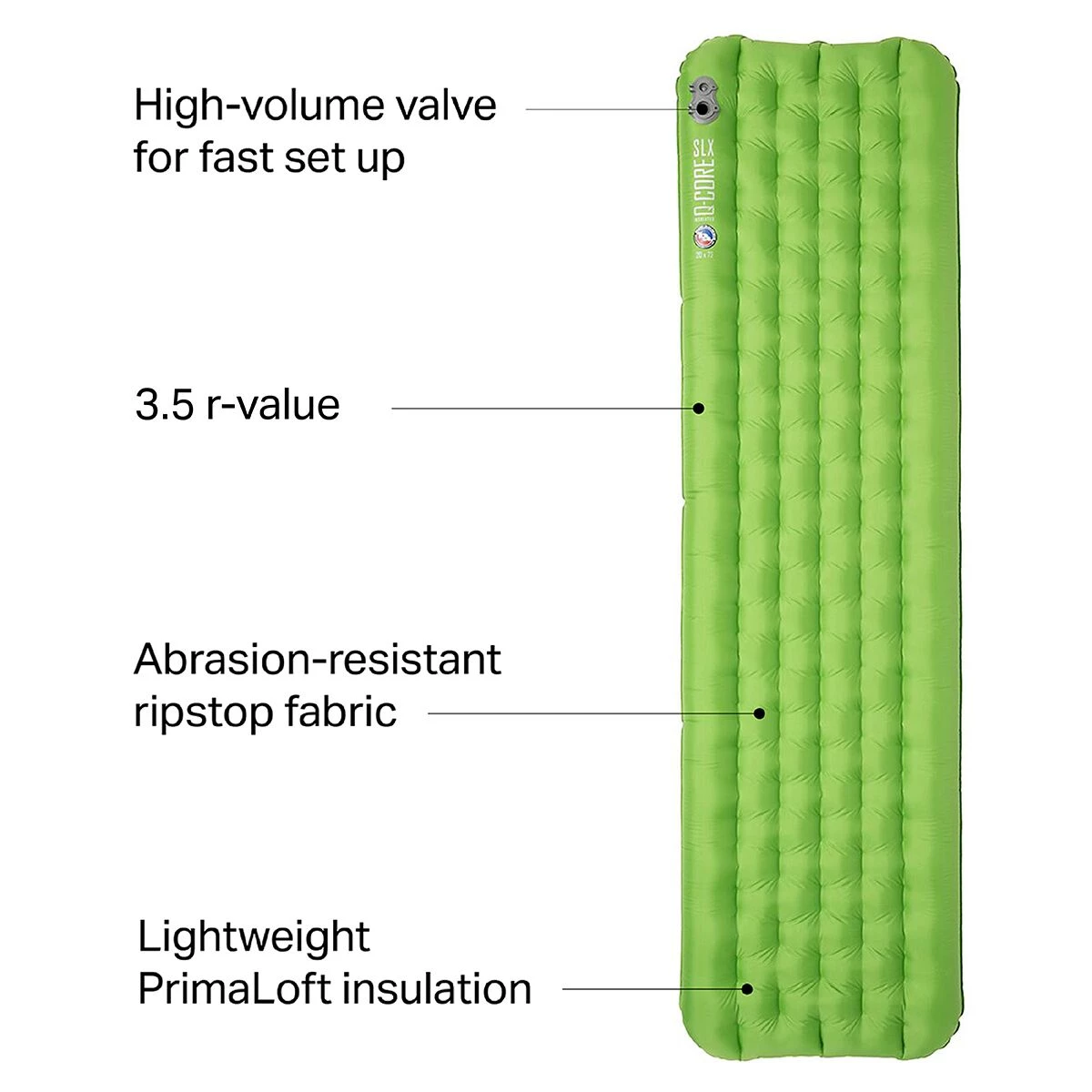 Hot Sale ๐ Big Agnes Sleeping Pads Q Core SLX Insulated Sleeping Pad ๐ 4 Hot Sale ๐ Big Agnes Sleeping Pads Q Core SLX Insulated Sleeping Pad ๐ - Image 2