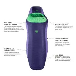 Promo ⌛ NEMO Equipment Inc. Synthetic Sleeping Bags Tempo 20 Sleeping Bag: 20F Synthetic Women's 🤩 -Deals Sleeping Store HAMMIDNIG D9