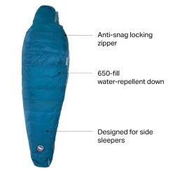 Hot Sale 🛒 Big Agnes Down Sleeping Bags Sidewinder SL Sleeping Bag: 20F Down Women's 🎉 -Deals Sleeping Store LYOBLUTEA D8
