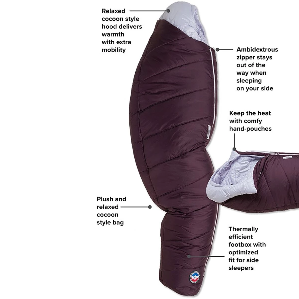 Coupon 💯 Big Agnes Synthetic Sleeping Bags Sidewinder Camp Sleeping Bag: 20F Synthetic Women's 😀 5 Coupon 💯 Big Agnes Synthetic Sleeping Bags Sidewinder Camp Sleeping Bag: 20F Synthetic Women's 😀 - Image 3